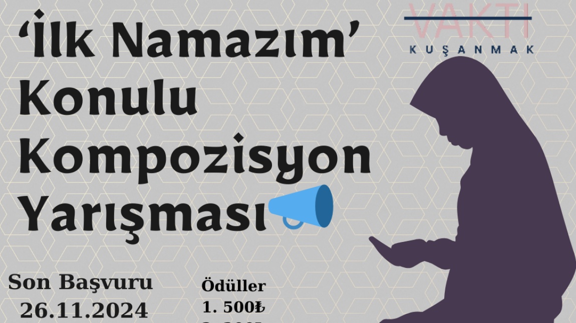 ‘İlk Namazım’ Konulu Kompozisyon Yarışması 